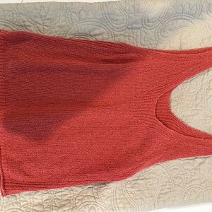 Rust Knit Sleeveless Top